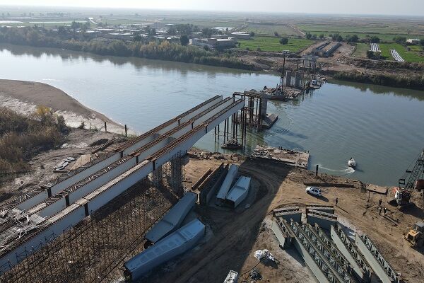 پیشرفت ۸۸ درصدی احداث پل عنافچه  در خوزستان