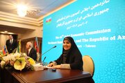 ببینید | مراسم امضای تفاهمنامه همکاری راهآهن ایران و جمهوری آذربایجان درخصوص پایانه ریلی آستارا همزمان با برگزاری شانزدهمین اجلاس کمیسیون مشترک اقتصادی دو کشور