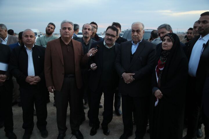 بازدید وزیر راه و شهرسازی از کمربندی اهواز صادق خوزستان