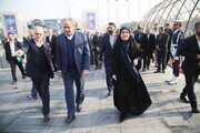 ببینید | شروع جشنهای چهلوششمین سالگرد پیروزی انقلاب اسلامی از محل ترمینال یک فرودگاه مهرآباد با حضور وزیر راه و شهرسازی