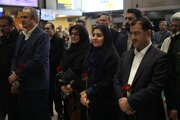 ببینید | شروع جشنهای چهلوششمین سالگرد پیروزی انقلاب اسلامی از محل ترمینال یک فرودگاه مهرآباد با حضور وزیر راه و شهرسازی