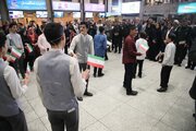 ببینید | شروع جشنهای چهلوششمین سالگرد پیروزی انقلاب اسلامی از محل ترمینال یک فرودگاه مهرآباد با حضور وزیر راه و شهرسازی