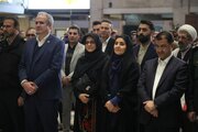 ببینید | شروع جشنهای چهلوششمین سالگرد پیروزی انقلاب اسلامی از محل ترمینال یک فرودگاه مهرآباد با حضور وزیر راه و شهرسازی