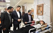 ویدیو| عیادت مدیران کل راه و شهرسازی و راهداری استان از مصدومان حادثه اردبیل-مشهد