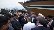 بازدید «سعید رسولی» معاون حملونقل وزیر راه و شهرسازی و سرپرست سازمان بنادر و دریانوردی از اسکله های بندر عسلویه و نخل تقی و گفتگو با فعالان دریایی و لنجداران منطقه