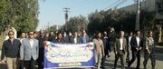 ببینید| حضور پرشور مدیران و کارکنان اداره کل راه و شهرسازی خوزستان در راهپیمایی ۲۲ بهمن‌ماه