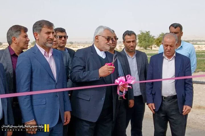 راه روستایی زاهدمحمود- اوه در بخش مرکزی لارستان به بهره برداری رسید راه روستایی زاهد محمود اوه