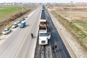 ویدیو | آغاز عملیات بهسازی ۱۰ کیلومتر از باند شمالی محور بندرترکمن به آق قلا