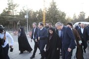 ببینید | ورود وزیر راه و شهرسازی به استان آذربایجان غربی و تجدید میثاق با آرمانهای شهدا