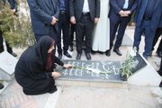 ببینید | ورود وزیر راه و شهرسازی به استان آذربایجان غربی و تجدید میثاق با آرمانهای شهدا
