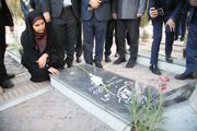 ببینید | ورود وزیر راه و شهرسازی به استان آذربایجان غربی و تجدید میثاق با آرمانهای شهدا