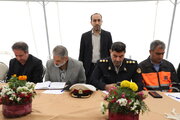 بازدید اسکندر مومنی وزیر کشور و رئیس ستاد سفر کشور با همراهی استاندار و مدیرکل راه و شهرسازی استان البرز از ایستگاه نوروزی شهرستان کرج و روند ارائه خدمات به مسافران نوروزی