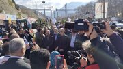 بازدید اسکندر مومنی وزیر کشور و رئیس ستاد سفر کشور با همراهی استاندار و مدیرکل راه و شهرسازی استان البرز از ایستگاه نوروزی شهرستان کرج و روند ارائه خدمات به مسافران نوروزی