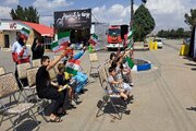 ببینید|چهاردهمین روز از اجرای پویش نه به تصادف با پیام شیش دونگ برانیم در‌ازاد راه کرج قزوین (استان البرز )