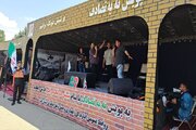 ببینید|چهاردهمین روز از اجرای پویش نه به تصادف با پیام شیش دونگ برانیم درازاد راه کرج قزوین (استان البرز )