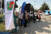 ببینید|چهاردهمین روز از اجرای پویش نه به تصادف با پیام شیش دونگ برانیم در‌ازاد راه کرج قزوین (استان البرز )