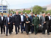 ببینید | بازدید وزیر راه و شهرسازی از مرز جلفا در استان آذربایجان شرقی در مسیر بازگشت از جمهوری آذربایجان