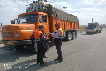 کنترل ۳۴ دستگاه ناوگان حمل و نقل عمومی در محورهای شهرستان بیجار کردستان