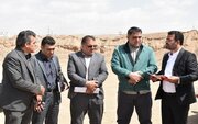 ببینید | بازدید مسئولان استان سمنان از اراضی نهضت ملی مسکن ایوانکی