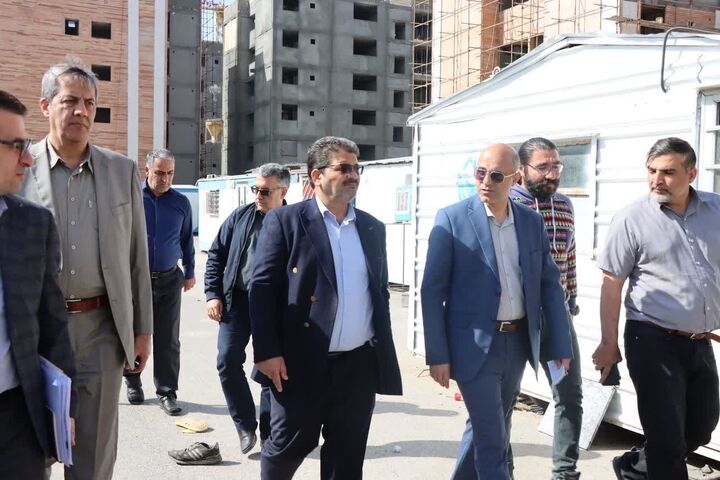 بازدید عضو هیأت مدیره شرکت عمران شهرهای جدید از ۵ پروژه عمرانی فولادشهر بازدید