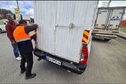 گزارش تصویری -طرح آشکارسازی و ایمن سازی ناوگان حمل و نقل باری به وسیله نصب برچسب شبرنگ در محورهای مواصلاتی استان