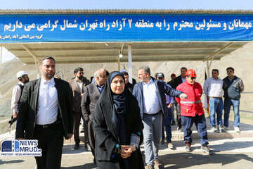 ببینید | بازدید وزیر راه و شهرسازی از روند احداث آزادراه تهران _ شمال