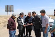 بازدید مدیرکل راه و شهرسازی استان البرز از پل تقاطع غیرهمسطح کمربندی شهرستان اشتهارد