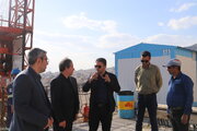 بازدید مدیرکل راه و شهرسازی استان البرز از پروژه آزادراه شمالی کرج و پل‌های B0 و B1 بیلقان