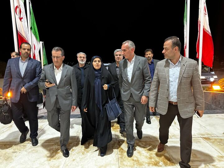 بازدید میدانی وزیر راه و شهرسازی از بندر حادثه دیده شهیدرجایی صادق انفجار بندر