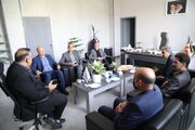 ببینید|دیدار علی زندی فر مدیر کل راهداری و حمل و نقل جادهای استان البرز بهمراه معاونین با قدرت الله سیف معاون سیاسی ،امنیتی و امور اجتماعی استانداری البرز