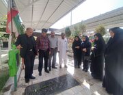 ببینید| تجدید میثاق کارکنان اداره کل راه و شهرسازی سیستان و بلوچستان با آرمان‌های شهدا همزمان با دهه کرامت