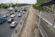 ببینید|ادامه عملیات تعریض لاین شمالی آزادراه کرج -قزوین حدفاصل پل فاز ۴ تا پل مهرشهر