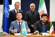 امضای یادداشت تفاهم همکاری بین سازمان بنادر ودریانوردی جمهوری اسلامی ایران و وزارت تجارت وهمگرایی جمهوری قزاقستان