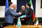 امضای یادداشت تفاهم همکاری بین سازمان بنادر ودریانوردی جمهوری اسلامی ایران و وزارت تجارت وهمگرایی جمهوری قزاقستان