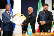 امضای یادداشت تفاهم همکاری بین سازمان بنادر ودریانوردی جمهوری اسلامی ایران و وزارت تجارت وهمگرایی جمهوری قزاقستان