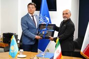 امضای یادداشت تفاهم همکاری بین سازمان بنادر ودریانوردی جمهوری اسلامی ایران و وزارت تجارت وهمگرایی جمهوری قزاقستان
