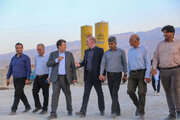 بازدید مدیرکل راه و شهرسازی لارستان از روند پیشرفت فیزیکی عملیات اجرایی احداث باند دوم در قطعه ی ۲ محور لار - بندرعباس