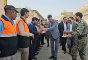 خدا قوت فرمانده یگان ویژه انتظامی استان خراسان جنوبی به همکاران اداره کل و راهداری و حمل و نقل جاده ای استان