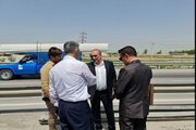 گزارش_تصویری ➖بازدید از پروژه منظر آرایی و روکش آسفالت آسفالت محور ارومیه - تبریز (شهید کلانتری)