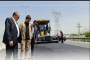 گزارش_تصویری ➖بازدید از پروژه منظر آرایی و روکش آسفالت آسفالت محور ارومیه - تبریز (شهید کلانتری)