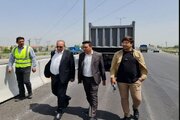 گزارش_تصویری ➖بازدید از پروژه منظر آرایی و روکش آسفالت آسفالت محور ارومیه - تبریز (شهید کلانتری)