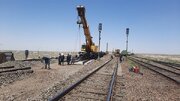 خداحافظی با محدودیت سرعت در ایستگاه خاتون‌آباد راه‌آهن هرمزگان