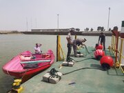 نصب ۳ عدد بویه در مسیرهای قایقرانی بندر ترکمن و شبه جزیره آشوراده