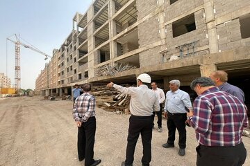 ببینید| بازدید معاون مسکن و ساختمان اداره کل راه و شهرسازی خوزستان از پروژه نهضت ملی مسکن فرهنگ شهر اهواز