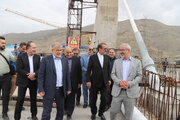 بازدید رئیس سازمان بازرسی کل کشور و معاون وزیر راه و شهرسازی از پروژه آزادراه شمالی کرج و پل بیلقان