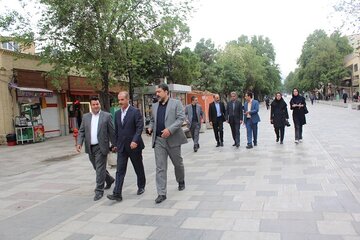 ویدیو| بازدید معاون وزیر راه و شهرسازی از پروژه های بازآفرینی شهری همدان