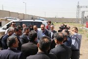 بازدید معاون مسکن و ساختمان وزارت راه و شهرسازی از مخزن آب و پست برق ناحیه شهری مهرگان
