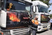 ببينيد | مراسم یادبود جان‌باختگان جامعه حمل‌ونقل جاده‌ای در حادثه دلخراش بندر شهید رجایی بندرعباس در مسجد پایانه بار امیرکبیر اصفهان