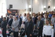 ببينيد | برگزاری مراسم گلریزان کمک به خانواده‌های قربانیان و مصدومان جامعه حمل‌ونقل جاده‌ای استان اصفهان در حادثه اسکله شهید رجایی بندرعباس