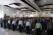 ببينيد | برگزاری مراسم گلریزان کمک به خانواده‌های قربانیان و مصدومان جامعه حمل‌ونقل جاده‌ای استان اصفهان در حادثه اسکله شهید رجایی بندرعباس